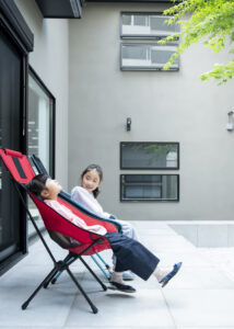 かっこいい工務店　熊本県　ブレスホーム　施工例　#1　シンプルモダン　デッキ　2