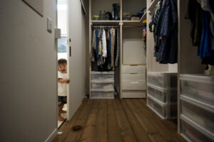 かっこいい工務店　熊本県　ブレスホーム　施工例　＃3　ナチュラル　西海岸テイスト　　　　ペットと暮らす家　ウォークインクローゼット