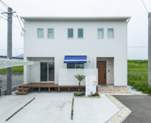 かっこいい工務店　熊本県　ブレスホーム　施工例　＃3　ナチュラル　西海岸テイスト　　　　ペットと暮らす家　外観