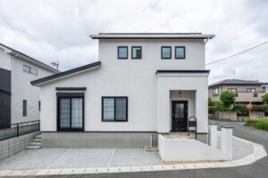 かっこいい工務店 熊本 ブレスホーム 建築実例 16 新築 戸建 シンプルモダン 外観