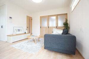 かっこいい工務店　京都府　ADACHI住建　足立住建　施工例　＃2　ナチュラルモダン　内観　リビング　3