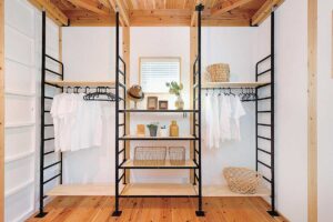 かっこいい工務店　京都府　ADACHI住建　足立住建　施工例　＃4　新築　戸建　ナチュラルモダン　内観　寝室　壁面収納