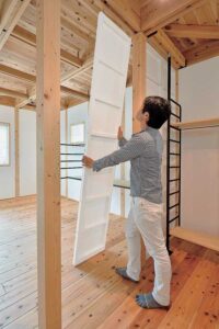 かっこいい工務店　京都府　ADACHI住建　足立住建　施工例　＃4　新築　戸建　ナチュラルモダン　内観　間取り　可変