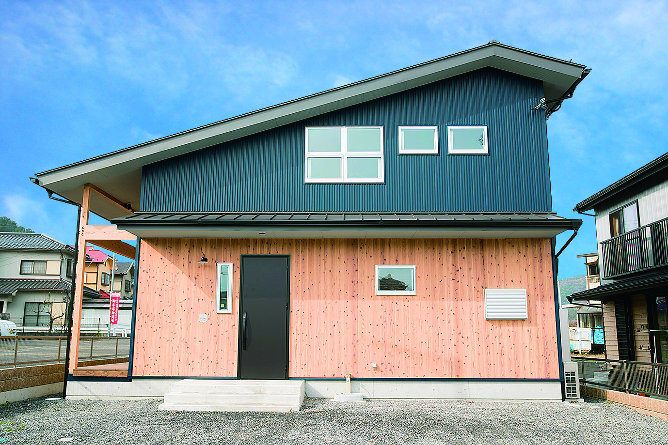 かっこいい工務店　京都府　ADACHI住建　足立住建　施工例　＃5　新築　戸建　ナチュラルモダン　外観