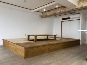 かっこいい工務店　京都府　ADACHI住建　足立住建　施工実例　6　リノベーション　リゾートマンション　小上がり　和室