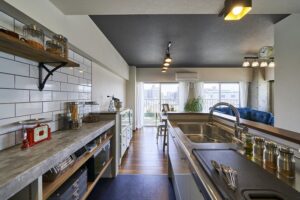 かっこいい工務店　東京都　バークノア　リノベーション　マンション　施工例　#6　キッチン