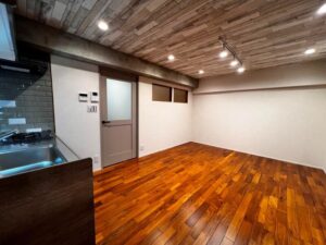 かっこいい工務店　東京　バークノア　建築実例　16　リノベーション　マンション　ナチュラル　モダン　LDK　ライティング