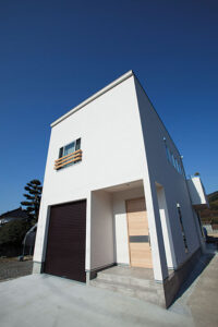 かっこいい工務店 熊本 ブレスホーム 建築実例 23 シンプルモダン 外観