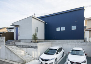 かっこいい工務店　熊本県　ブレスホーム　施工例　＃4　シンプルモダン　平屋　外観