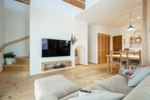 かっこいい工務店　熊本県　ブレスホーム　施工例　＃6　アメリカン　リビング