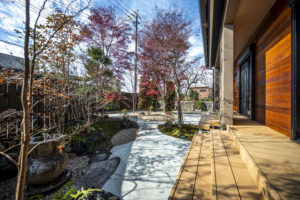 かっこいい工務店　熊本　ブレスホーム　施工例　9　新築　戸建　平屋外観　軒先