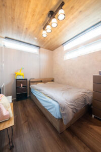 かっこいい工務店　熊本県　ブレスホーム　施工例　#8　ペットと暮らす家　アメリカン　内観　寝室