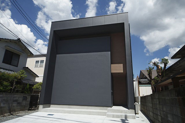 かっこいい工務店　熊本　ブレスホーム　建築実例　22　新築　戸建　シンプルモダン　ホテルライク　外観