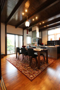 かっこいい工務店　熊本県　ブレスホーム　施工例　#1　和風建築　日本建築　平屋　ダイニング＆キッチン