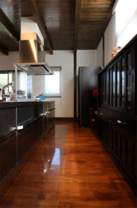 かっこいい工務店　熊本県　ブレスホーム　施工例　#1　和風建築　日本建築　平屋　キッチン　アイランドキッチン