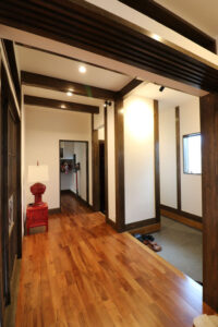 かっこいい工務店　熊本県　ブレスホーム　施工例　#1　和風建築　日本建築　平屋　玄関ホール
