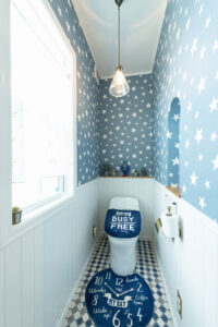 かっこいい工務店　福岡県　ブルースホーム　施工例　#1　アメリカン　内観　トイレ