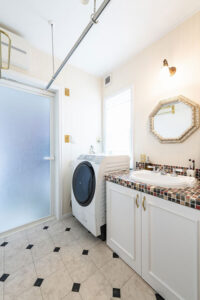 かっこいい工務店　福岡県　ブルースホーム　施工例　#1　アメリカン　内観　洗面脱衣所