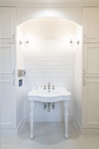 かっこいい工務店　福岡県　ブルースホーム　施工例　#3　新築　戸建　プロヴァンス　内観　洗面化粧台