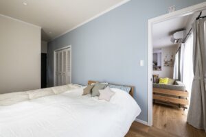 かっこいい工務店　福岡県　ブルースホーム　施工例　#4　新築　戸建　平屋　プロヴァンス　内観　寝室