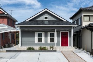 かっこいい工務店　福岡県　ブルースホーム　施工例　#2　アメリカン　外観