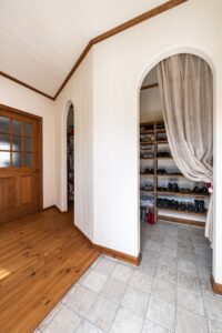 かっこいい工務店　福岡県　ブルースホーム　施工例　#2　アメリカン　外観　玄関ホール