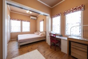 かっこいい工務店　福岡県　ブルースホーム　施工例　#2　アメリカン　内観　寝室