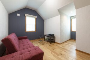 かっこいい工務店　福岡県　ブルースホーム　施工例　#5　新築　戸建　インナーガレージ　プロヴァンス　内観　寝室　