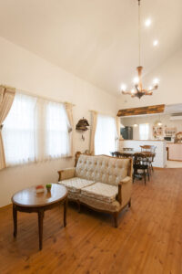 かっこいい工務店　埼玉　デザインハウス・エフ　施工例9　平屋　プロヴァンス　リビング