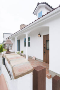 かっこいい工務店　埼玉　デザインハウス・エフ　施工例9　平屋　プロヴァンス　エントランス