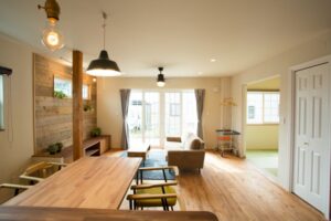 かっこいい工務店　山形　福井建設　施工例　＃4　新築　戸建　プロヴァンス　キッチンカウンター