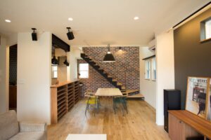 かっこいい工務店　山形　福井建設　建築実例　13　ナチュラル　内観　LDK