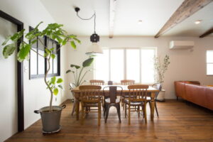 かっこいい工務店　山形県　福井建設　施工例　＃1　新築　戸建　　ナチュラル　内観　ダイニング