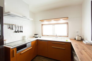 かっこいい工務店　山形県　福井建設　施工例　＃1　新築　戸建　　ナチュラル　キッチン