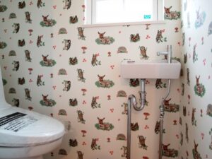 かっこいい工務店　山形　福井建設　施工例　＃3　新築　戸建　アメリカン　内観　トイレ