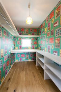 かっこいい工務店　山形　福井建設　施工実例　6　新築　戸建　アメリカン　内観　寝室　ウォークインクローゼット