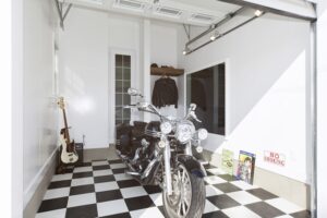 かっこいい工務店　埼玉県　デザインハウス・エフ　施工例　#1　アメリカン　平屋　ガレージ