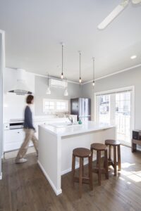 かっこいい工務店　埼玉県　デザインハウス・エフ　施工例　#1　アメリカン　平屋　キッチン　アイランドキッチン　2