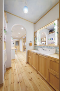 かっこいい工務店　埼玉県　デザインハウス・エフ　施工例　#2　北欧　洗面所j