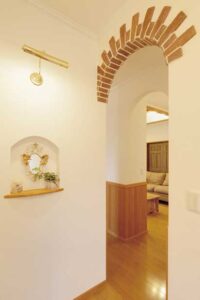 かっこいい工務店　埼玉　デザインハウス・エフ　施工実例　17　新築　戸建　アメリカン　内観　玄関ホール