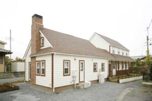 かっこいい工務店　埼玉　デザインハウス・エフ　施工実例　18　新築　戸建　二世帯　アメリカン　外観