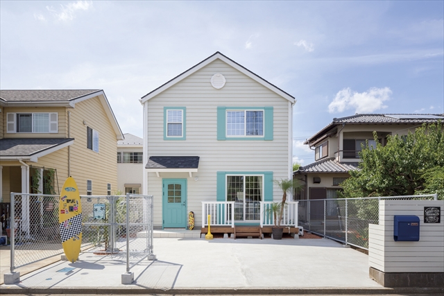 かっこいい工務店　埼玉県　デザインハウス・エフ　施工例　#3 アメリカン　外観