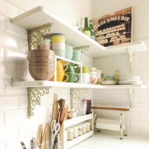 かっこいい工務店　埼玉県　デザインハウス・エフ　施工例　#4 プロヴァンス　キッチン　造作棚