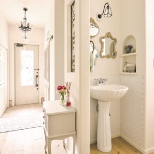 かっこいい工務店　埼玉県　デザインハウス・エフ　施工例　#4 プロヴァンス　洗面所