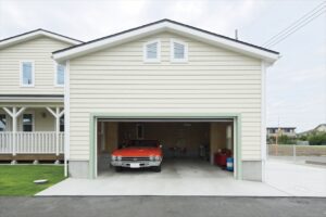 かっこいい工務店　埼玉　デザインハウス・エフ　施工実例　14　新築　戸建　インナーガレージ　アメリカン