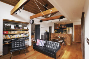 かっこいい工務店　埼玉県　デザインハウス・エフ　施工例　#6　ブルックリン　リビング