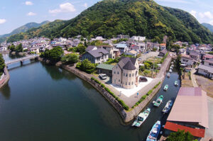 かっこいい工務店　静岡　北条建設　施工実例　６　コッツウォルズ　ブリック　ドローン