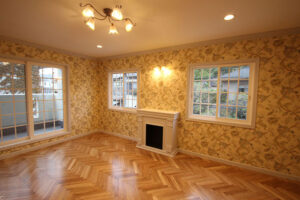 かっこいい工務店　静岡県　北条建設　施工例　#2　パリ　アパルトマン　内観　リビング　マントルピース