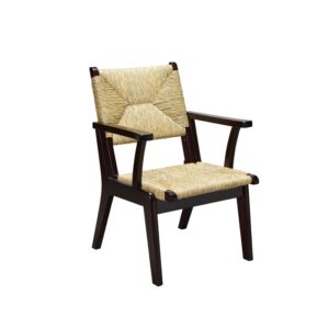 松本民芸家具　521L型ラッシアームチェア　