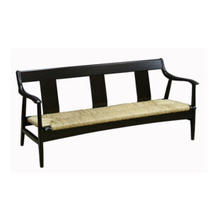 松本民芸家具　77型曲肘ラッシチェア